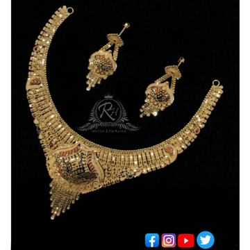 22 carat gold classical necklace set RH-NS263