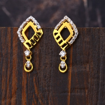 22 carat gold fancy designer ladies earrings RH-LE...