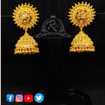 22 carat gold manufacturer of jumar earrings RH-ER...