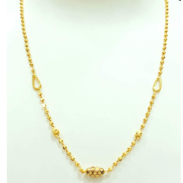 22 carat gold ladies fancy rounded dokiya chain RH...