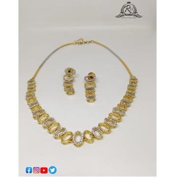 22 carat gold traditional necklace set RH-NS631
