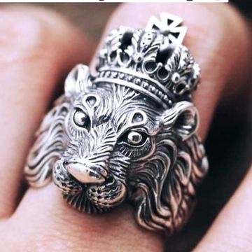 925 Starling Silver Oxodise Lion Ring RH-925R