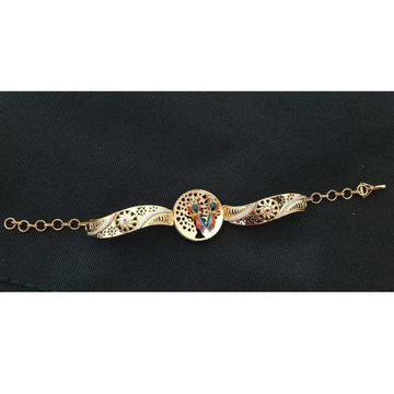 916 Gold Designer Love Birds Design Bracelet RH-B0...