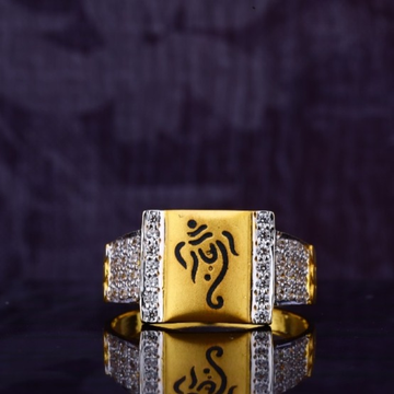 22 carat gold ganesha symbol gents rings RH-GR650