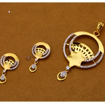 22 carat gold antiq ladies pendants set RH-PS302