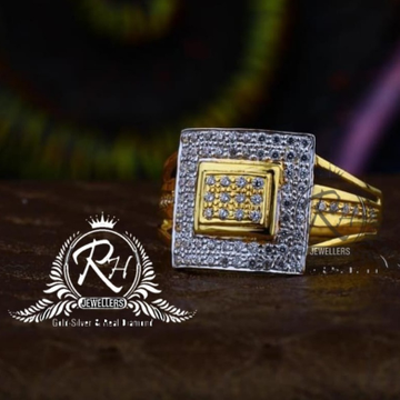 22 carat gold square gents rings RH-GR843