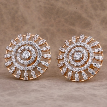 18 carat rose gold stylish ladies earrings RH-LE66...