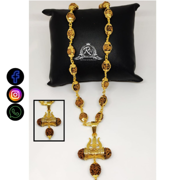22 carat gold mahadev lord shiva rudraksha pendant...