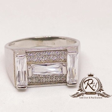 92.5  silver antic daimond gents ring rh-Ge950