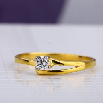22 carat gold ladies fancy single stone rings RH-L...