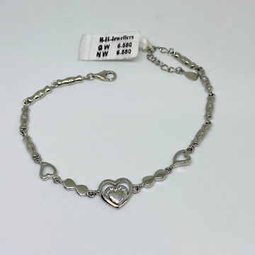 925 Silver Heart Shape Bracelet