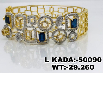 916 Gold Handmade Ladies Kada Brasclet RH-LB025