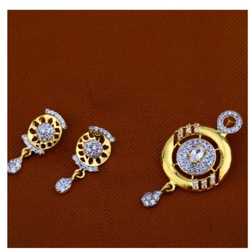 22 carat gold diamonds ladies pendants set RH-PS72...