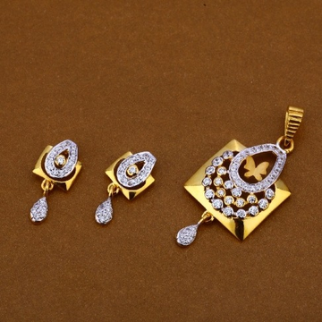 22 carat gold ladies classical pendants set RH-PS7...