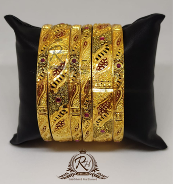gold 22k/916 ladies traditional design bangles RH-...