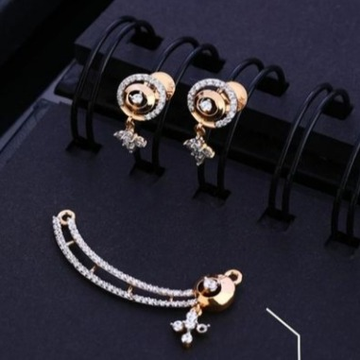 18 carat gold rose gold diamonds pendants set RH-P...