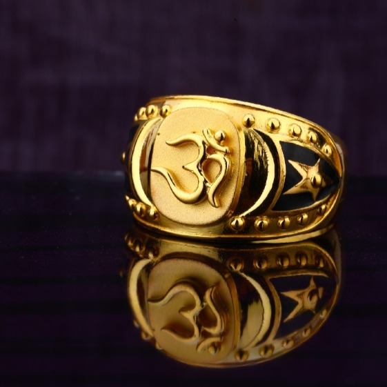 22 carat gold hallmark designer gents god rings RH-GR635