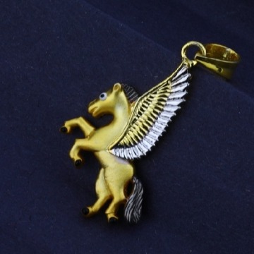 22 carat gold men's exclusive fancy unicorn pendants RH-GP573