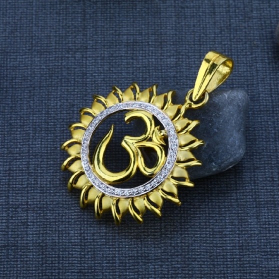 22 carat gold men's exclusive om pendants RH-GP571