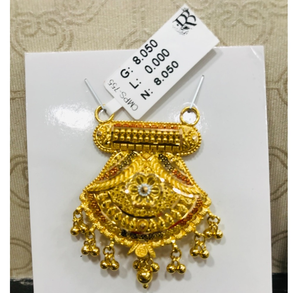 22 carat gold traditional ladies mangalsutra RH-MN783