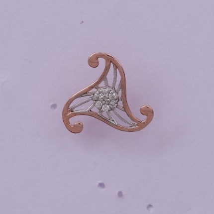 18 carat gold fancy real daimonds earrings RH-LE967