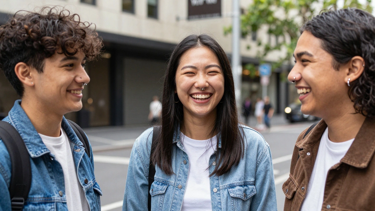 Diverse friends showing various nose piercing styles in modern fashion